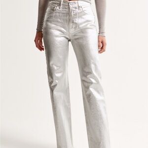 Abercrombie’s Silver Women's leather